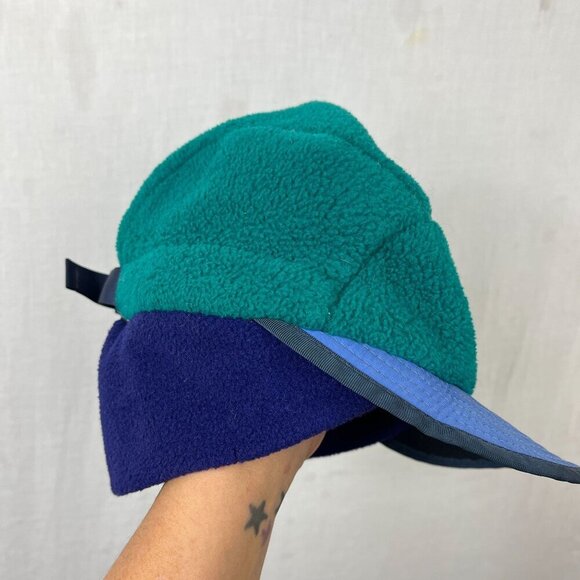 Vintage Patagonia Synchilla Fleece Duckbill Trapper Hat Mens L USA 90s Ear Flap - Picture 5 of 12